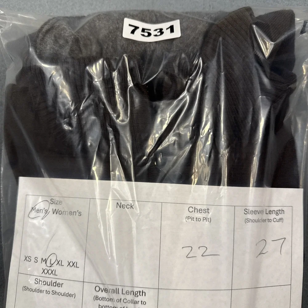 TNF The North Face Mens LARGE BRN Sweater 1/4 Zip Wool Blend